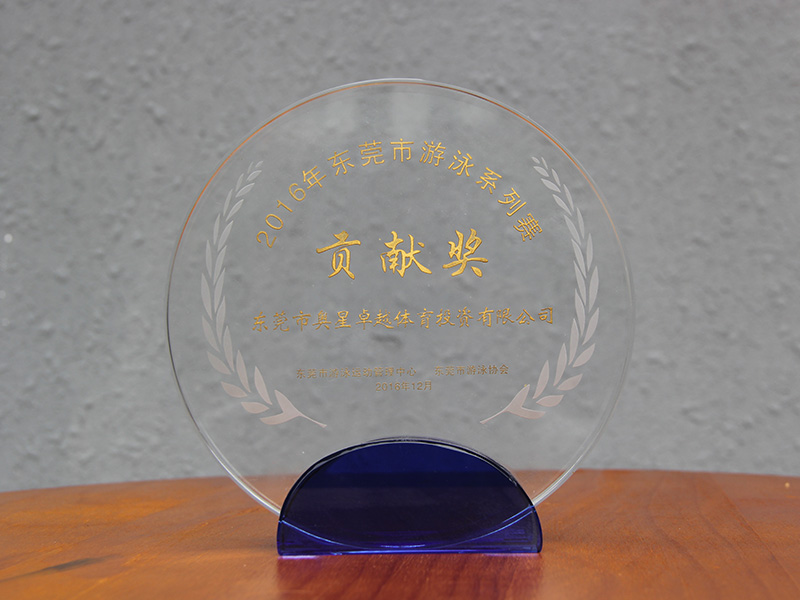 2016年东莞市游泳系列赛贡献奖